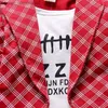 Zestawy odzieży Iena Zestaw odzieży dziecięcej dla chłopców z długimi rękawami Bawełniany zestaw imprezowy płaszcz+spodnie 1 2 3 4 lata Formalne odzież Z230717