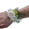 7 Farben Rose Handgelenk Corsage Brautjungfer Schwestern Handblumen künstliche Braut Blumen für Hochzeit Party Dekoration Braut Prom