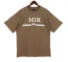 2023 Amirri Men Tshirt Limited Edition Par TEES TEA STROTA MODE Märke Skjorta Splash-bläck Letter Print En Miri Short Sleeve Casual Loose Men Tee Crewneck