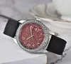 Ro-lxx – montre de luxe originale pour hommes, boutique en ligne, nouveau Style, coque de diamant, ruban de poudre d'argent, Quartz avec boîte cadeau, été 2024