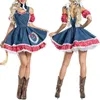 Casual Jurken Oktoberfest Kostuums Outfits Dirndl Jurk Traditioneel Duits Bier Zak Lang Voor Vrouwen Midi Zomer