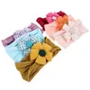 Bandanas 6 PCS pannband Småbarn Hårtillbehör Flower Born Spädbarn Girl Baby No Damage Pannband Girls Bomullselastisk