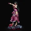 Anime Manga 35cm One Piece Boa Hancock Anime Figure Sexy PVC Action Figurine with LED Lights Statue Undressable Hentai 18 Model Toys Gift L230717