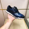 Berluti Designer Leather Sports Shoes العلامة التجارية منخفضة أعلى الأحذية الرياضية للتنفس الأحذية الخارجية في الهواء الطلق حجم 46 حجم 47 جودة عالية