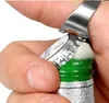 Ny bärbar fingerringflasköppnare Färgstark rostfritt stål Beer Bar Tool Bottel gynnar gratis leverans