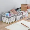 Paniers de rangement 1pc Small Fabric Desktop Box Cosmetic Basket