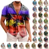 Chemises habillées pour hommes Vintage imprimé chemise ample 2023 été mode à manches courtes Harajuku hawaïen élégant Anime Camisas