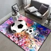 Tapetes Mosaico Futebol 3D Tapete Swirl Vision Área de Recreação Infantil Antiderrapante Tapete Tapete Sala de Estar Quarto Decoração R230717