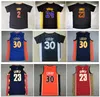 SL Cavalier James Basketball Shirt Jersey Clevelands Kyrie Irving Warriores Stephen Curry Lakerss Bryant Mitch Ness White Blue Black Size