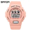 Zegarek na rękę sanda moda najlepsza marka sportowa marki kobiet luksusowe LED Cyfrowe zegar Ladie Electronic Waterproof 50m Waterproof Relogio feminino