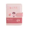 Blocos de Notas Caderno Kawaii Strawberry Planet A6 Caderno Bloco de Notas Diário de Couro Agenda Agenda M17F x0715