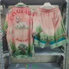 Мужские турнирные костюмы Тонкая ткань Лето Касабланка Короткая рубашка пятнистый корт для собачьего двора.