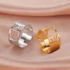 Anillos de relación de oro en espiral de Fibonacci para mujeres y hombres, geometría sagrada de matemáticas, anillo de dedo ajustable de acero inoxidable, regalos de joyería