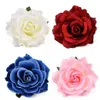 30 pçs 9 cm grandes cabeças de flor de seda rosa artificial para decoração de casamento DIY coroa de flores caixa de presente scrapbooking artesanato flores falsas 21122289j