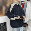 지퍼 턴 다운 캐주얼 스 플라이 싱 컬러 긴 슬리브 윈드 브레이커 스트리트웨어와 남자 재킷 남자 재킷 코트