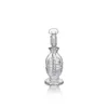 Waxmaid 5,27 polegadas Pisces Mini Taça Transparente Cachimbo de água Tigela de vidro Tubo de água com bong de vidro Vidro de borosilicato de alta qualidade Armazém dos EUA Pedido de varejo Frete grátis