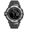 Wristwatches Digital Watches Sport SMAEL Watch For Men 50M Waterproof Alarm Clock Auto Date Orange Bracelet 1511 Men's Military