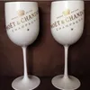 Kieliszki 2PCS Plastikowe wina Party White Champagne Glass Moet Wine Moet Glass243y