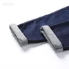 Jeans da uomo HIQOR 2023 Pantaloni Harem Pantaloni da jogging casual Solid Cargo Abbigliamento da lavoro di alta qualità Stile business Denim Nero Blu scuro