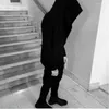 Erkek Hoodies Siyah Hip Hop Pelerin Kapşonlu Moda Ceket Uzun Kollu Ceket Satıyor 2023 Erkek Sweatshirt Harajuku Street Giyin