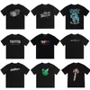 メンズTシャツSSトラプスター炎ダイスHDプリンティングショートファッションブランドスリーブルーズカジュアルラウンドネックユニセックスTシャツ230715