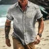 Camicie casual da uomo hawaiano per uomo Stampa di navigazione 3d Vacanza al mare Manica corta Estate Top oversize T Camicetta maschile 5xl Camisa