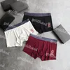 Modala underbyxor Sexiga herrboxare Designer Varumärkesbrev tryckt coolt högkvalitativt idrottsmän underkläder med låda