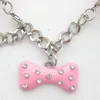 Dog Collars Cat Pears Necklace Collar With Bling Bone Charm Pendant Pet Puppy Jewelry