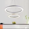 Pendant Lamps LED Light 80 60cm Acrylic Lights Sitting Room Bedroom Conference Dining-room Circle 110-220V Lighting