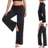 Women's Pants Comfy Stretchy Pajama Drawstring Yoga Wide-Legged Sports Trousers Y2k Style Baggy Woman