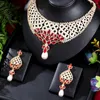 Halskette Ohrringe Set Kellybola Dubai Afrikanische Schmuck Braut Sets für Frauen nigerianische Hochzeit Schmuck Geschenk