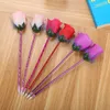 Rose Ballpoint Pen Creative Artificial Flower Decoration Beautiful Office School Stationery Personalized Writing Pen for Valentine's Day Wedding gift