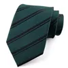 Bow Ties Silk 8cm Men's Fashion Design Necktie Striped For Men Luxury Paisley Red Green Tie Shirt Collar Neckwear Cravat Gifts