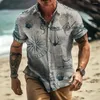 Camicie casual da uomo hawaiano per uomo Stampa di navigazione 3d Vacanza al mare Manica corta Estate Top oversize T Camicetta maschile 5xl Camisa