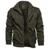 Felpe con cappuccio da uomo Bomber militare di alta qualità Giacche da uomo Cappotti Cappotto slim fit Uomo Casual Multi-tasca Pilota Top Moda