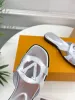 Designer tofflor isola platt mule kvinnliga sandaler brev ihåliga tofflor utomhus strand glid sommarstruktur får läder tofflor