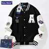 Herren Jacken Leder Baseball Jacke Mode Varsity Bomber Sport Windjacke Reißverschluss Mäntel Oberbekleidung Mantel Größe 888VIFCM-6XL