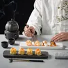プレートモダンなセラミックディナープレート長方形の日本レストランsashimi寿司料理のキッチンアクセサリー