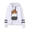 Sweats à capuche femme Baka Slap dessin animé pour filles trois lapins imprimer beaux sweats drôle vêtements décontracté mode pull