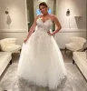 Plus Size Wedding Dress Sweetheart Lace Appliques Floor Length Big Size Custom Made A-Line Bridal Gowns Roeb De Mariee