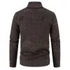 Мужские свитера 2023 зимний вязаный кардиган густой теплый свитер -шлейф -швейцар