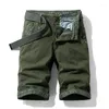 Men's Shorts Luulla 2023 Summer Men Fashion Stretch Cotton Cargo Casual Print Cuffs Legwear Big & Tall Plus Size 28-38