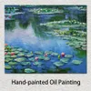 Water Lilies Iii Claude Monet Painting Impressionist Art Hand-painted Canvas Wall Decor High Quality