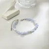 Proste nieregularne kamienne bransoletki dla mężczyzn Trendy koralikowe łańcuchy dłoni na akcesoria dłoni biżuteria mody męskie prezenty