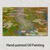 Pinturas famosas de Claude Monet Nenúfares 1919 Paisagem impressionista pintada à mão Obras de arte a óleo Decoração da casa