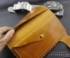 Wallets High Quality Expensive Genuine Leather Luxury ID Card Cash Long Wallet Purse Tan