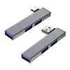 Bent Type-C/USB 3-i-1 USB 3.0 HUB Ultra-snabb 5 Gbps USB C Hub Perfekt extender för din dator