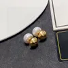 Designer Ccity Stud for Women Luxury Earring Retro Hoop Jewelry Pearl Gifts Vintage Diamond Charm Kk0