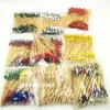 Forks 100pcs! China Bamboo Craft Fruit Fireworks Toothpick Kids Sticks Interesting Dessert Cocktail Sign Wedding Party Supplies