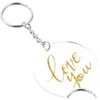 Party Decoration Creative Keyring 5Cm Blank Discs Acrylic Key Chain Transparent Disc Diy Round Shape Clear Keychains 104 K2 Drop Del Dhmwn